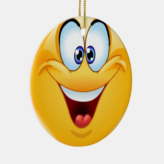 スマイルハッピー顔フレンドシップオーデネット – SRF セラミックオーナメント (右)