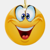 スマイルハッピー顔フレンドシップオーデネット – SRF セラミックオーナメント (正面)