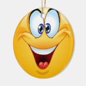 スマイルハッピー顔フレンドシップオーデネット – SRF セラミックオーナメント (左)