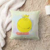 スマイルハッピー顔Tシャツ クッション (ブランケット)