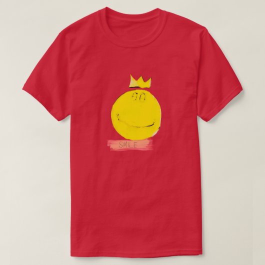 スマイルハッピー顔Tシャツ Tシャツ (デザイン正面)