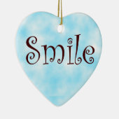 スマイルハートのオーナメント セラミックオーナメント (右)