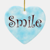 スマイルハートのオーナメント セラミックオーナメント (裏面)