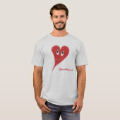 スマイルハート バレンタイン Tシャツ (正面フル)