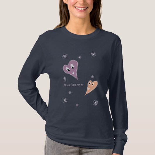 スマイルハート バレンタイン Tシャツ (正面)
