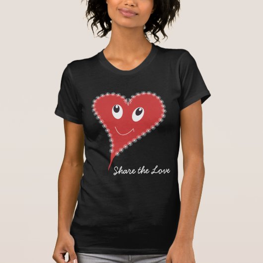 スマイルハート バレンタイン Tシャツ (正面)