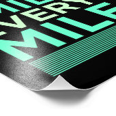 スマイルハーフマラソンランナーランニングの愛 フォトプリント            (角)