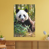 スマイルパンダポートレート キャンバスプリント (インサイチュ (リビング))