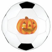 スマイルパンプキンハロウィーンのカボチャのちょうちんハロウィーン サッカーボール (正面)