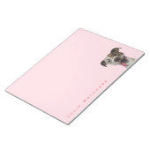 スマイルピットブルドッグスケッチ ノートパッド (アングル)