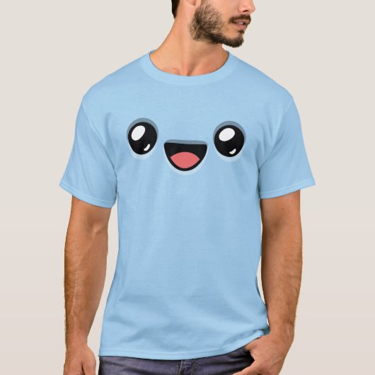 スマイルフェイス - ハッピージャンプ Tシャツ (正面)