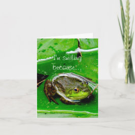 スマイルフロッグノートカード カード