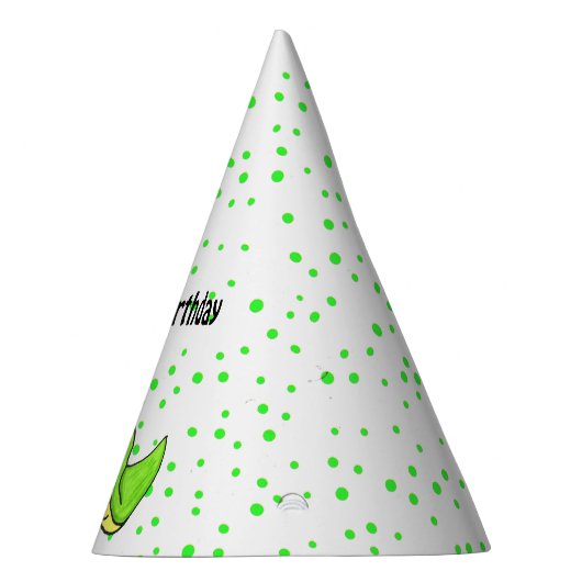 スマイルブライトグリーンイエローアニメ誕生日スネーク パーティーハット (右)