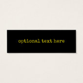 スマイルブラックイエロータイポグラフィ (裏面)