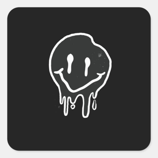 スマイルブラック スクエアシール (正面)