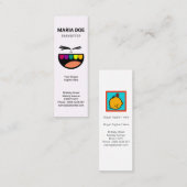 スマイルベビーテカラフルィースベビーシッター スキニー名刺 (正面/裏面)