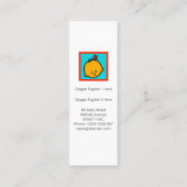 スマイルベビーテカラフルィースベビーシッター スキニー名刺 (裏面)