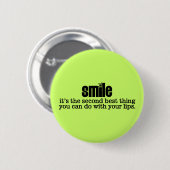 スマイルボタン 缶バッジ (正面&裏面)