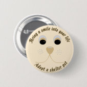 スマイルボタン 缶バッジ (正面&裏面)