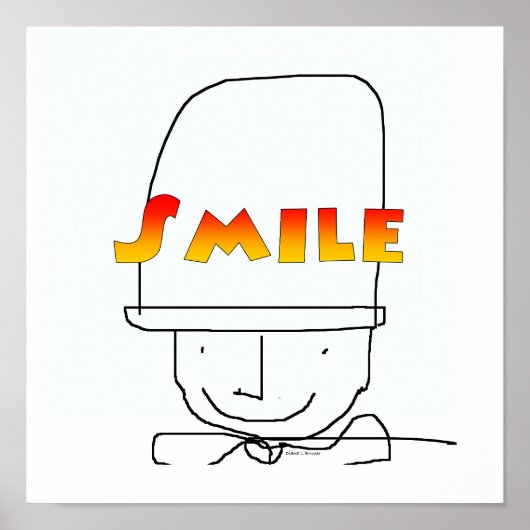 スマイルポスタープリント ポスター (正面)