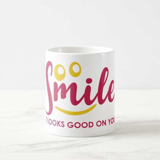 スマイルマグで一日を明るくする! コーヒーマグカップ (中央)
