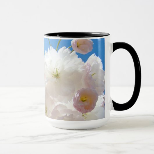 スマイルマグカップにコーヒーを追加 春の花 幸せ マグカップ (右)