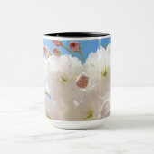 スマイルマグカップにコーヒーを追加 春の花 幸せ マグカップ (中央)