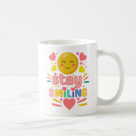 スマイルマグカップ - かわいいハッピーフェイス コーヒー マグ