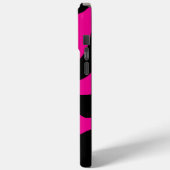 スマイルメルト – マゼンタとブラック Case-Mate iPhoneケース (裏面 / 左)