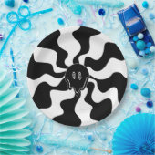 スマイルメルト – 白黒 ペーパープレート (パーティー)