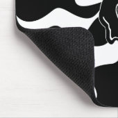 スマイルメルト – 白黒 マウスパッド (コーナー)