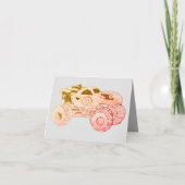 スマイルモンスタートラックラリー誕生日パーティー サンキューカード (正面)