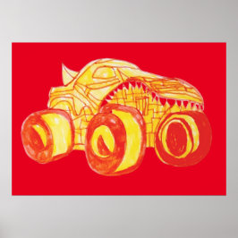 スマイルモンスタートラックラリー誕生日パーティー ポスター