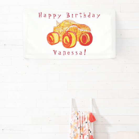 スマイルモンスタートラックラリー誕生日パーティー 横断幕 (インサイチュ)