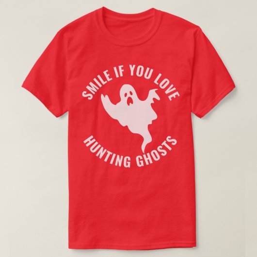 スマイルユーもしラブ狩り幽霊パラおもしろいノーマル Tシャツ (デザイン正面)