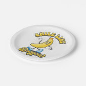 スマイルライクバナナ ペーパープレート (アングル)