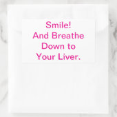 スマイルライフイージヨガハンカマーアルトゥンクハウスピースライフ 長方形シール (バッグ)