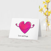 スマイルラブハートカード カード (黄色い花)