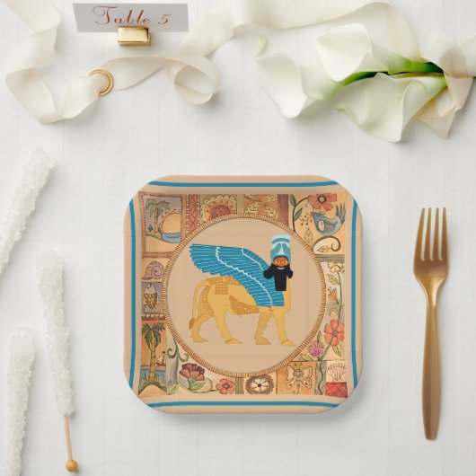 スマイルラマスー紙プレート ペーパープレート (ウェディング)