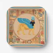 スマイルラマスー紙プレート ペーパープレート (正面)