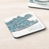 スマイルワニ コースター (左側)