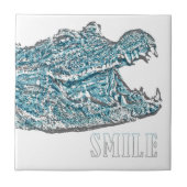 スマイルワニ タイル (正面)