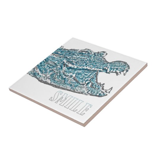 スマイルワニ タイル (側面)