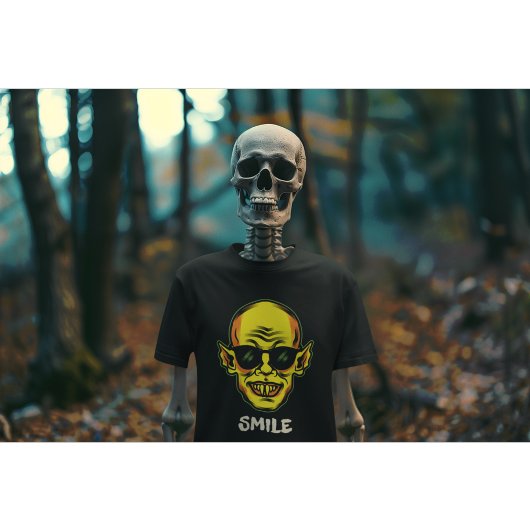 スマイルヴァンパイア面白いハロウィーンTシャツ Tシャツ