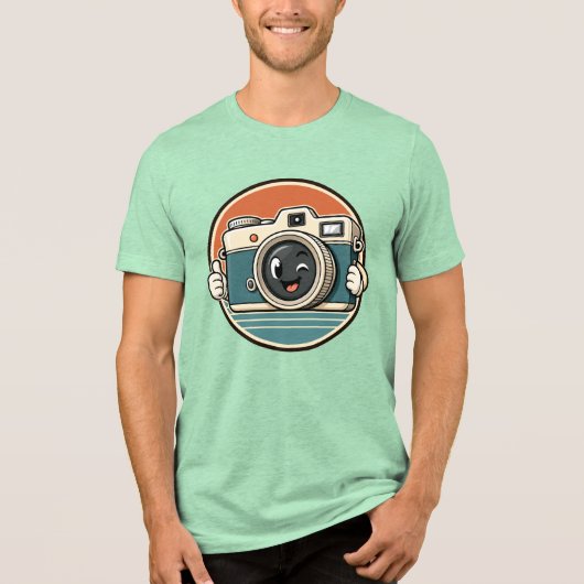 スマイルヴィンテージカメラTシャツ トライブレンドＴシャツ (正面)