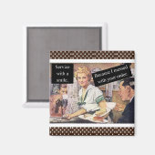 スマイルヴィンテージレトロ接待サービス マグネット (正面/裏面)