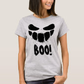 スマイル不気味顔ハッピーハローウィン Tシャツ (正面)