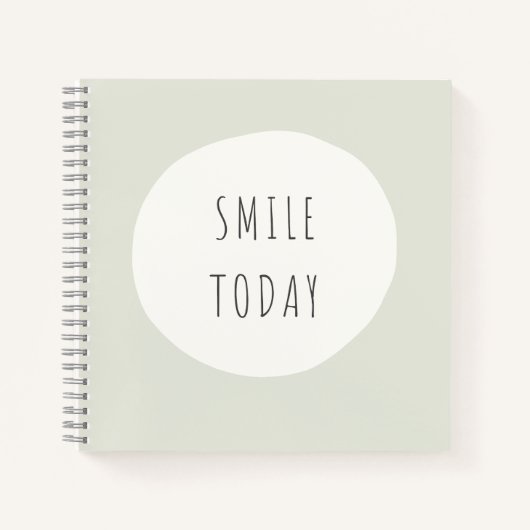スマイル今日スパイラルノートブックジャーナル ノートブック (正面)