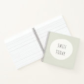 スマイル今日スパイラルノートブックジャーナル ノートブック (内部)