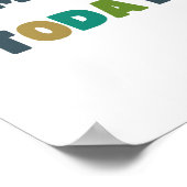 スマイル今日ポスターとプリント ポスター (角)